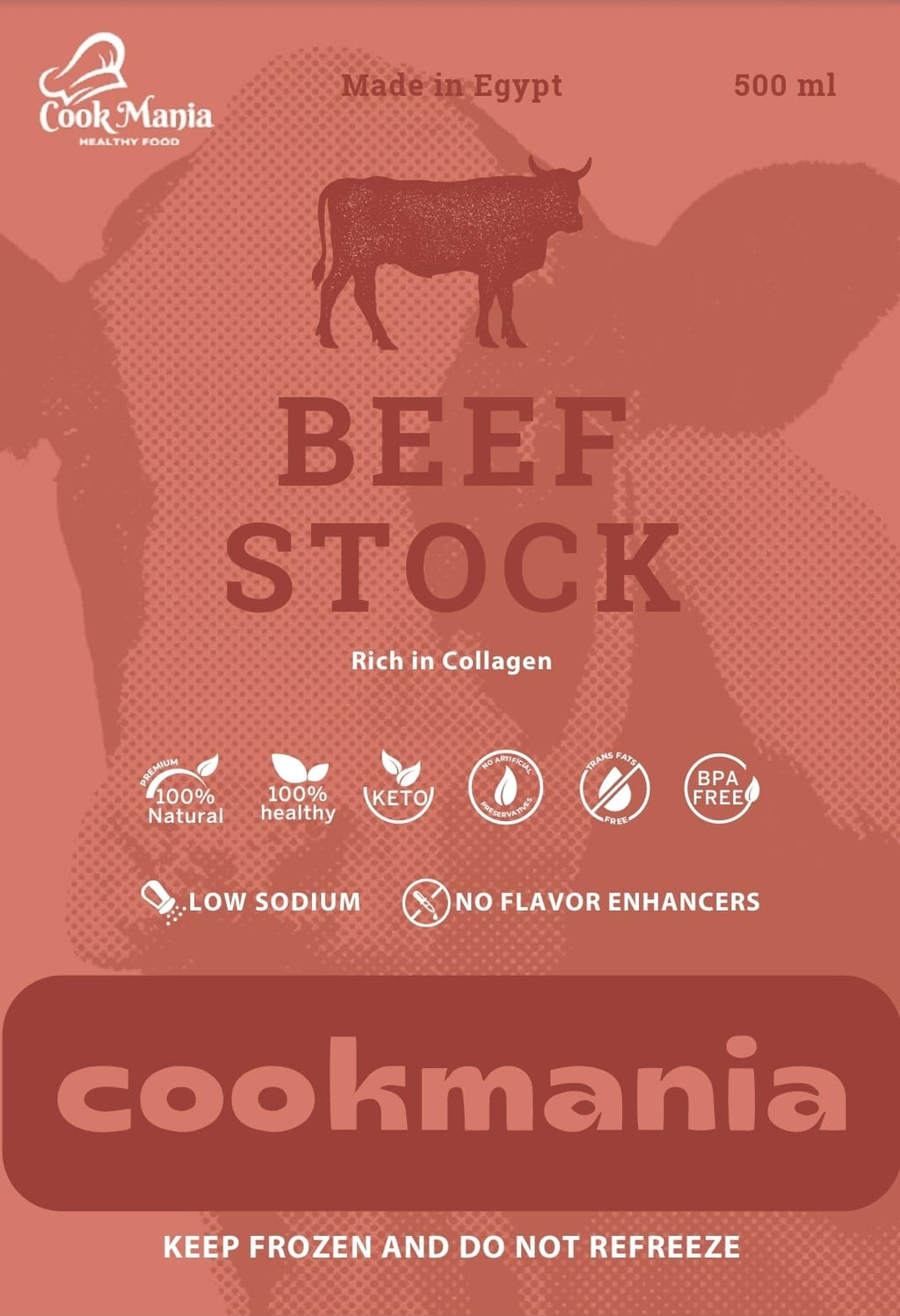 Premium Beef Stock - Rich in Collagen (500 ml)