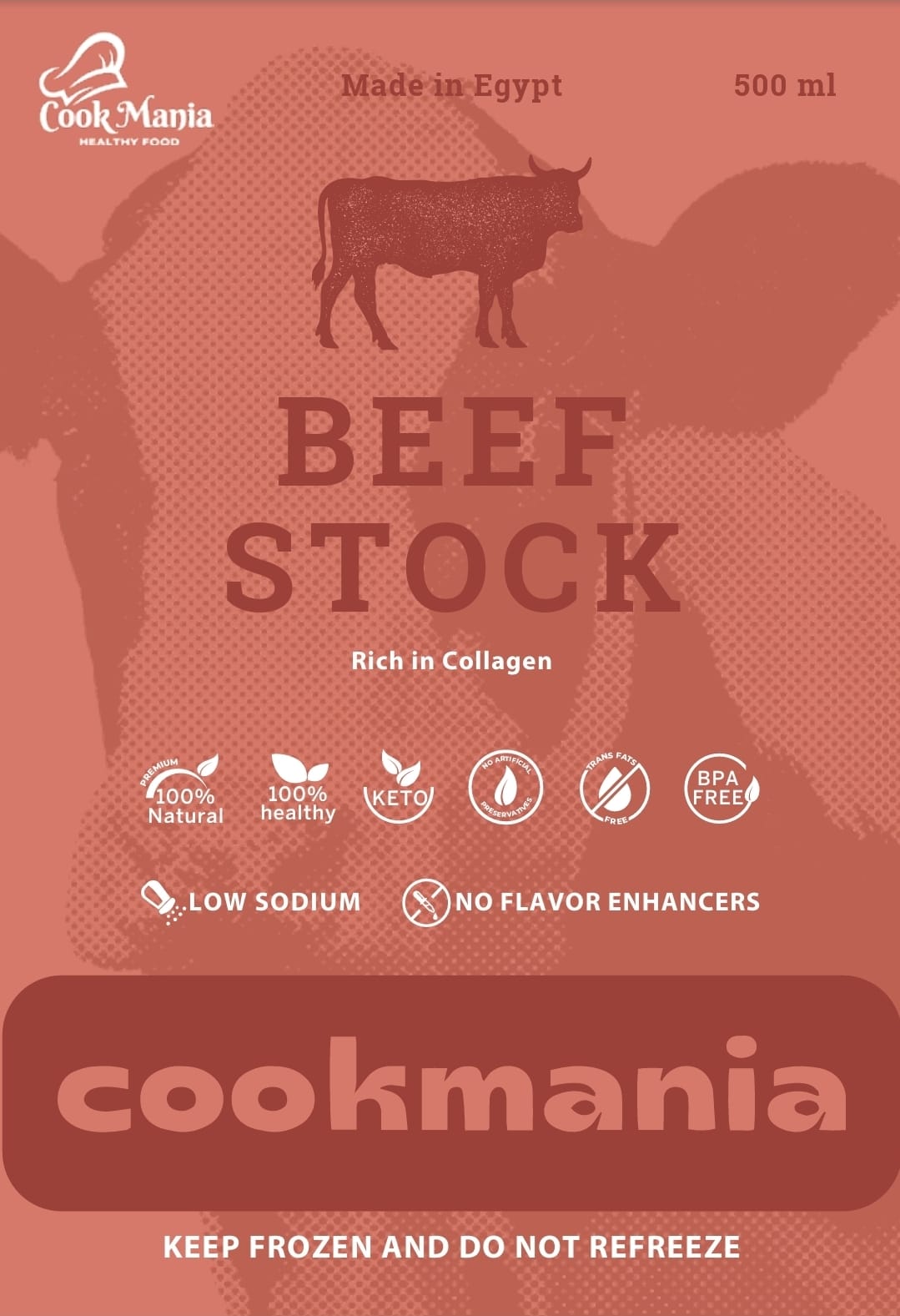 Premium Beef Stock - Rich in Collagen (500 ml)