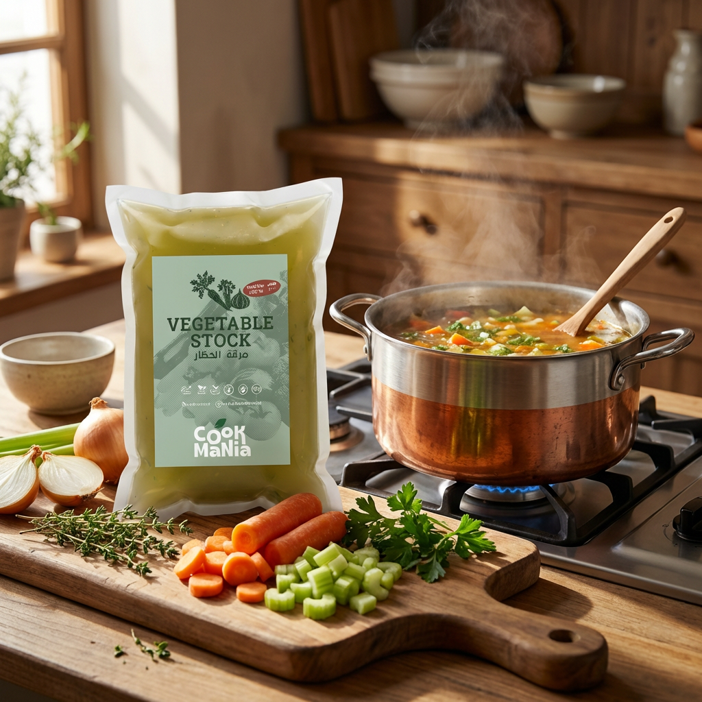 Premium Vegetable Stock – 250ml Liquid Broth | All-Natural, Low Sodium & Keto-Friendly