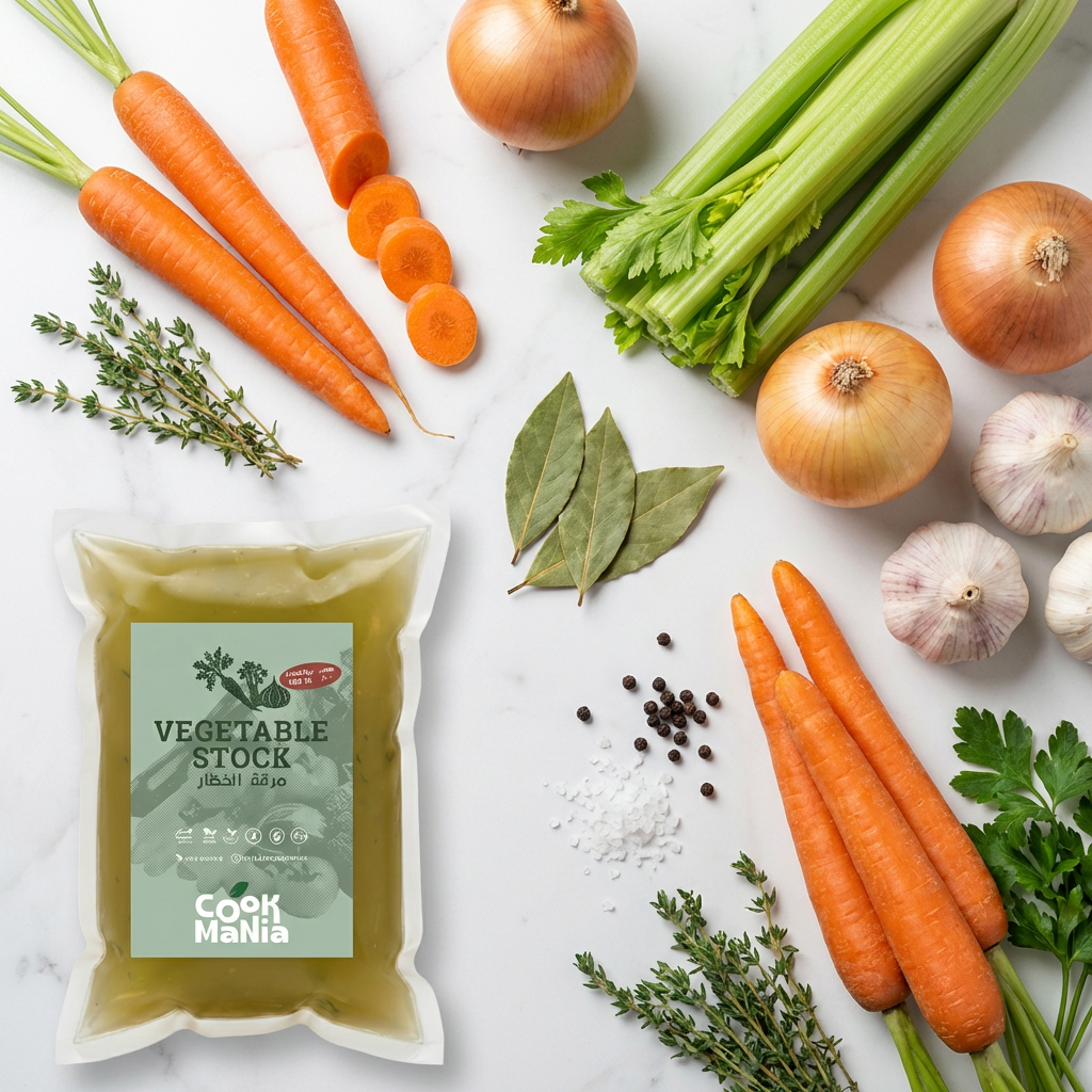 Premium Vegetable Stock – 250ml Liquid Broth | All-Natural, Low Sodium & Keto-Friendly