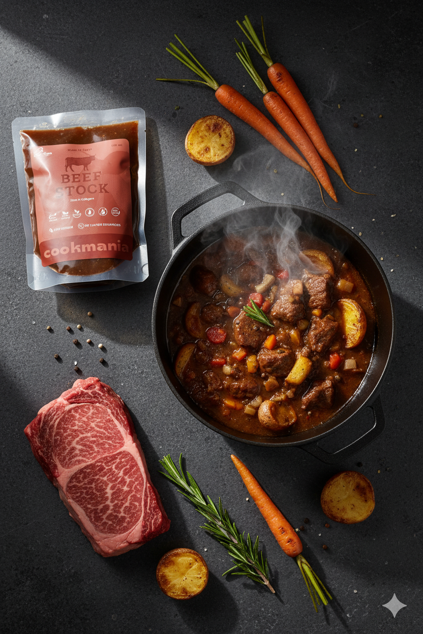 Premium Beef Stock - Rich in Collagen (500 ml)